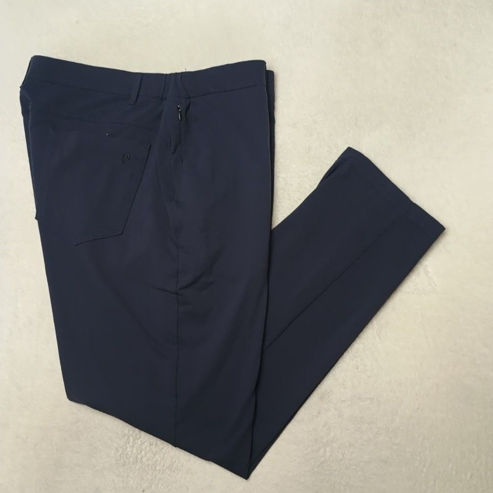 Public Rec Pant Men 40x32 Blue Chino Stretch Pockets Casual Everyday Golf Work